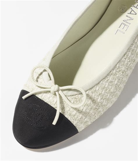 chanel ballerina grey|Ballet flats .